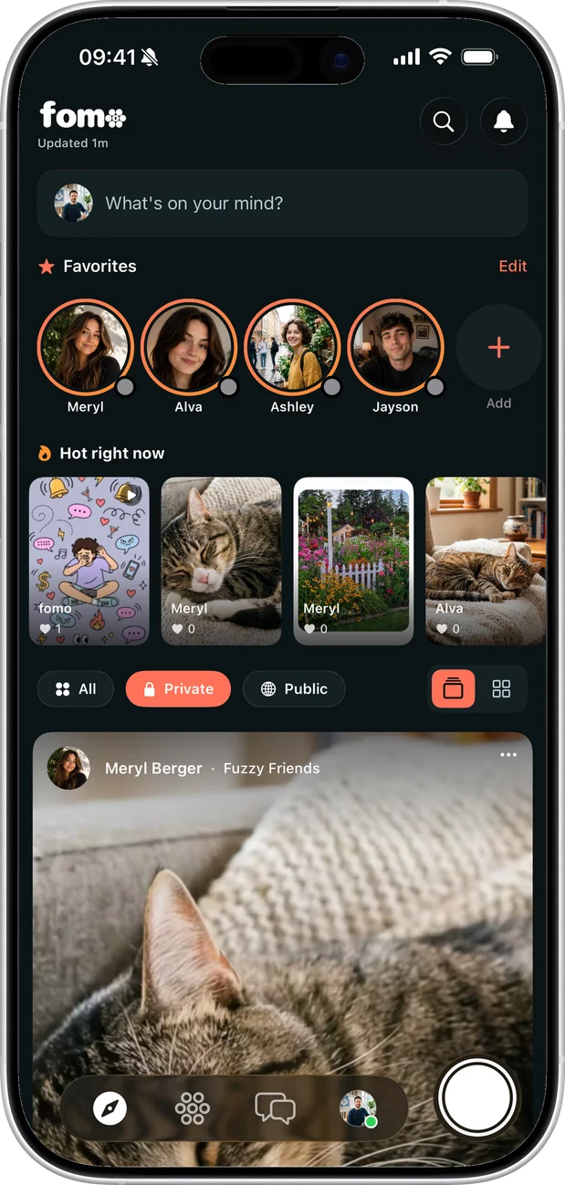Filtering the feed down to one circle