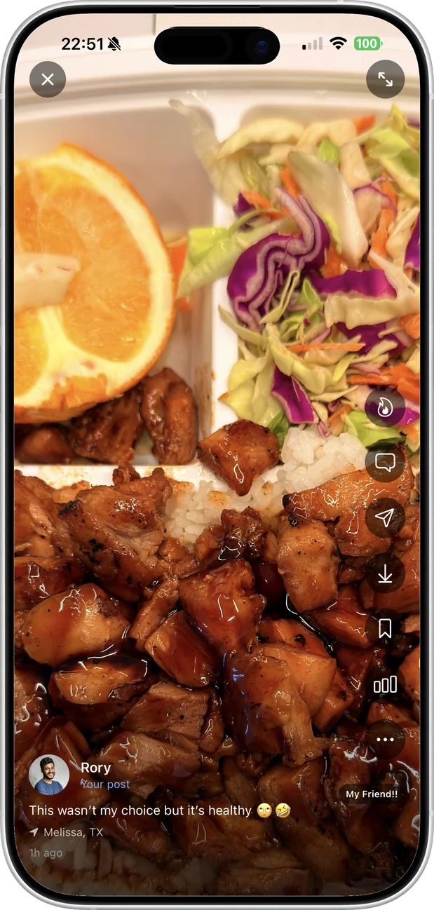 A post of dinner