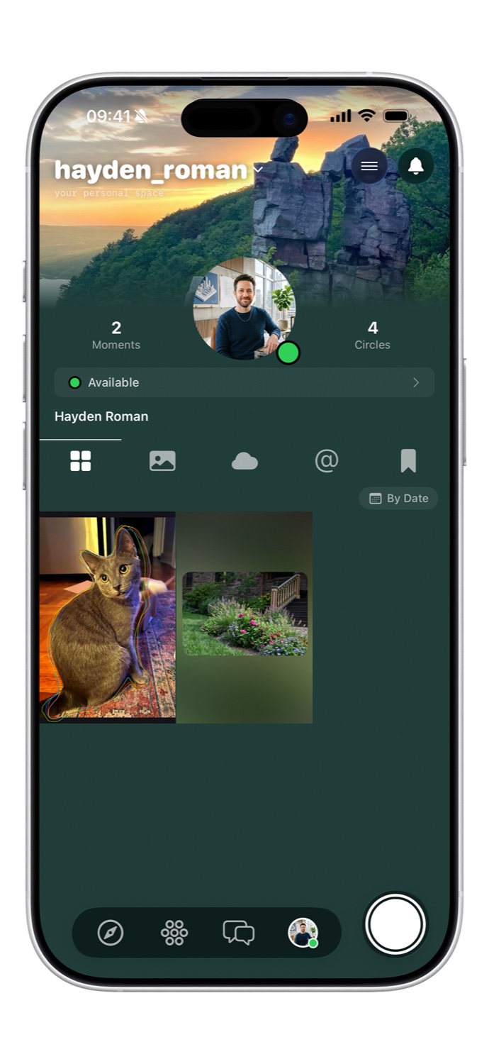 A fomo profile page