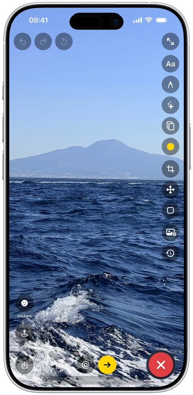The fomo editor over a photo of the sea